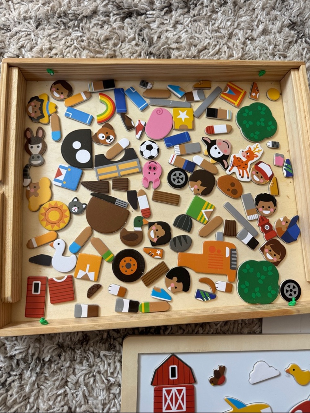 Melissa & Doug Wooden Magnetic Matching Picture Game - Colorful Farm Scenes - Picture 3 of 12